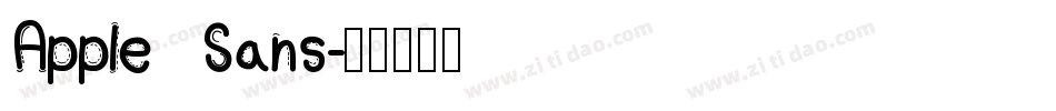 Apple Sans字体转换